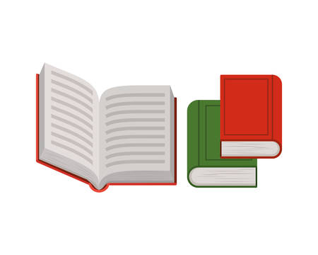 Books design, Education literature read library school university and learning theme Vector illustrationのイラスト素材
