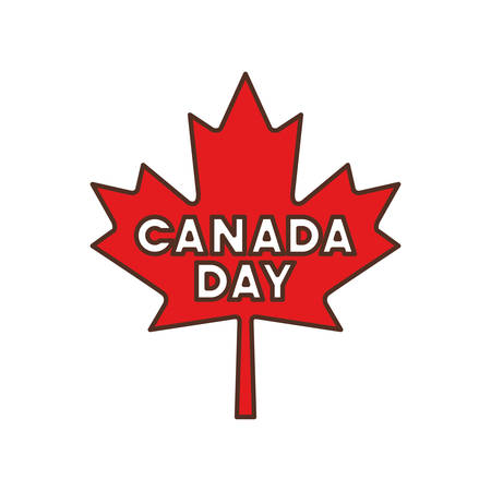 Maple leaf and canada design, Culture national country travel and tourism theme Vector illustrationのイラスト素材