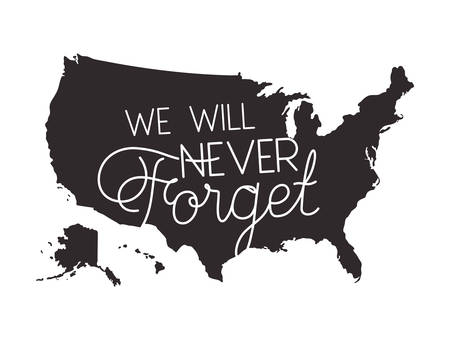 usa map of memorial day vector illustration designのイラスト素材