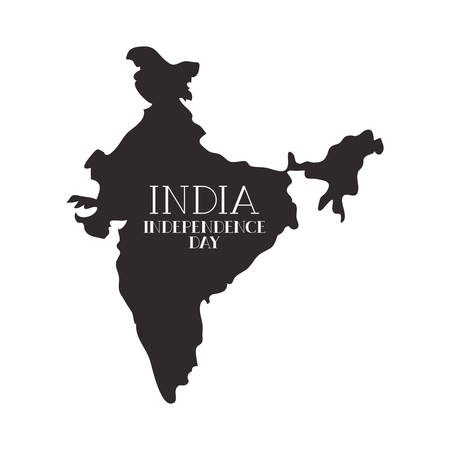 celebration of Indian independence day vector illustration designのイラスト素材