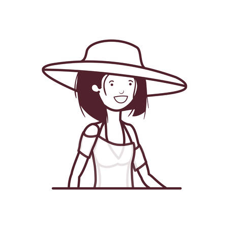 silhouette of woman with swimsuit on white background vector illustration designのイラスト素材