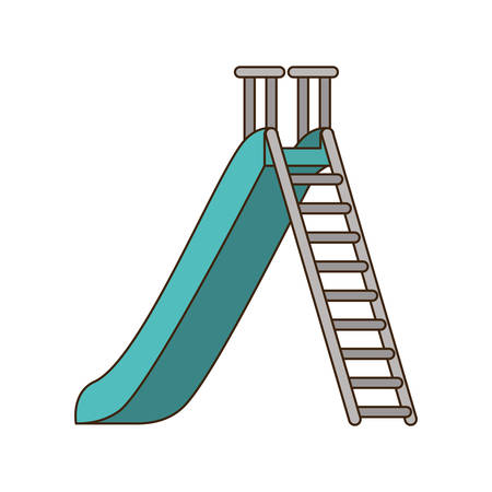 park of play with slide isolated icon vector illustration designのイラスト素材