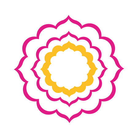 colorful flower of the india icon vector illustration designのイラスト素材