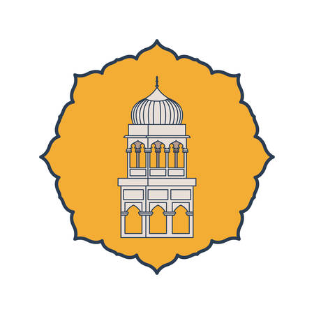 edification of gateway of india isolated icon vector illustration designのイラスト素材