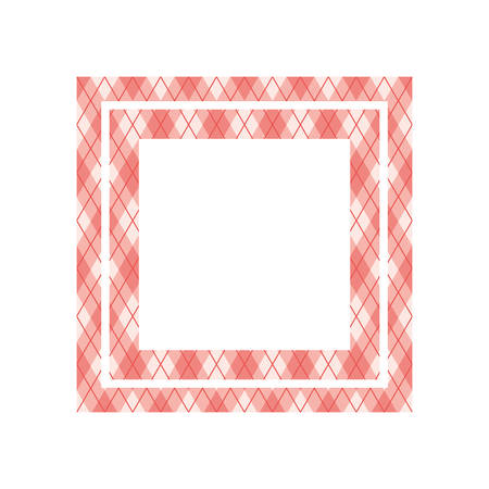 textile pattern frame isolated icon vector illustration designのイラスト素材