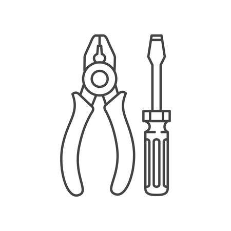 construction tools isolated icon vector illustration designのイラスト素材