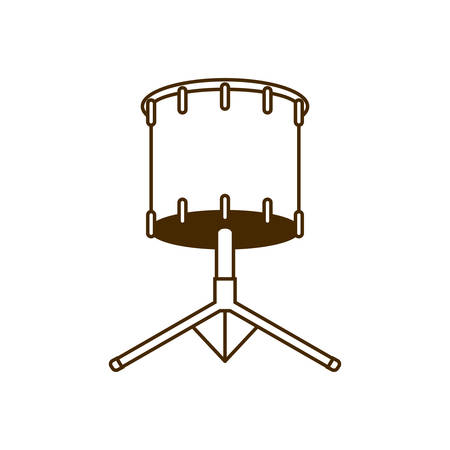 musical instrument timpani on white background vector illustration designのイラスト素材