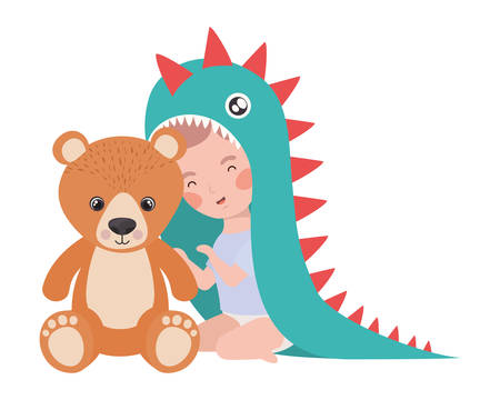 Baby boy design, Child newborn childhood kid innocence and little theme Vector illustrationのイラスト素材