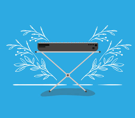 piano musical instrument isolated icon vector illustration designのイラスト素材
