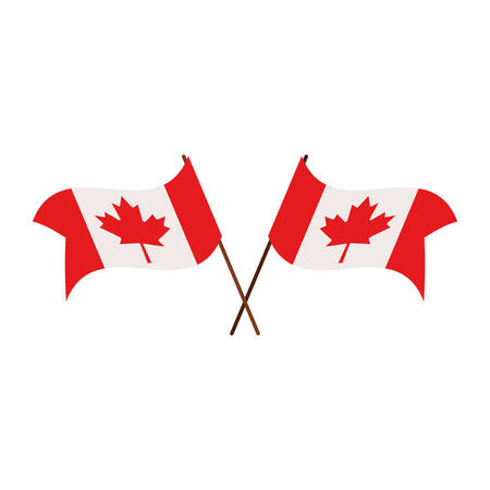 Maple leaf and canada design, Culture national country travel and tourism theme Vector illustrationのイラスト素材