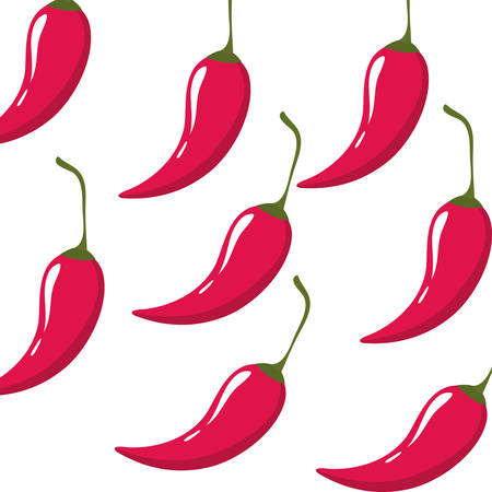 pattern of peppers mexican isolated icon vector illustration designのイラスト素材