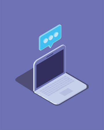 laptop computer technology device icon vector illustration designのイラスト素材