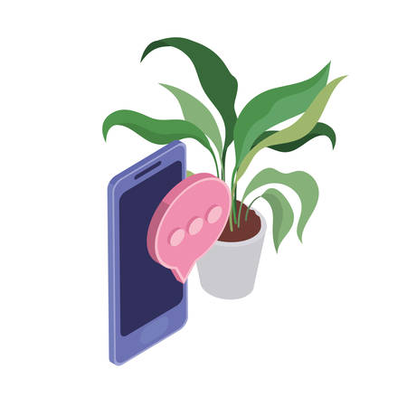 smartphone screen with email notifications vector illustration designのイラスト素材