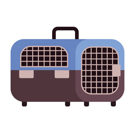 pet transport box on white background vector illustration designのイラスト素材