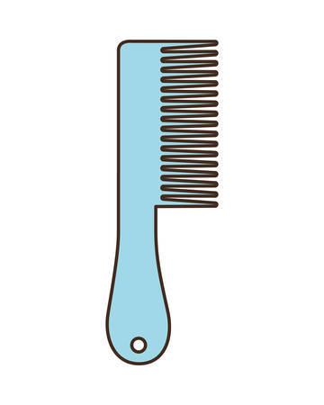 cute hair comb on white background vector illustration designのイラスト素材