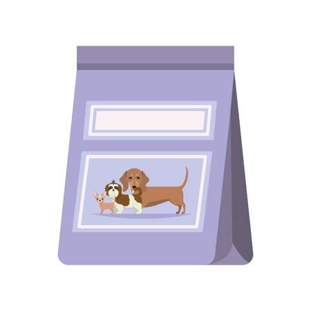 pet food bag on white background vector illustration designのイラスト素材