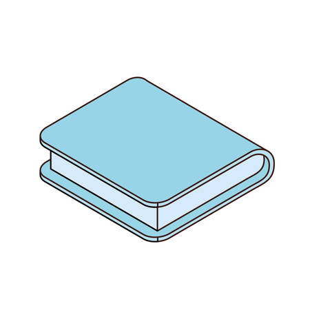 book of school with white background vector illustration designのイラスト素材