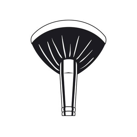 applicator make up thick brush accessory vector illustration designのイラスト素材