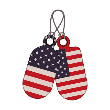 tag with the united states flag icon vector illustration designのイラスト素材