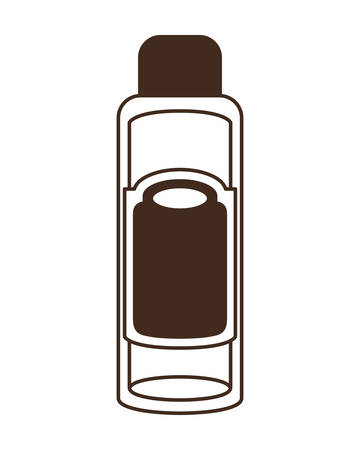 silhouette of pet grooming container on white background vector illustration designのイラスト素材