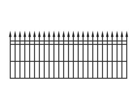 iron railings on white background vector illustration designのイラスト素材