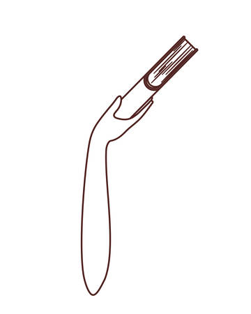 Hand holding book design, Education literature read library school university and learning theme Vector illustrationのイラスト素材