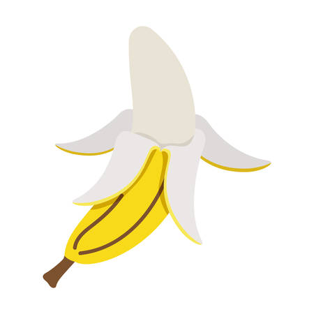 fresh fruit banana pop art style vector illustration designのイラスト素材