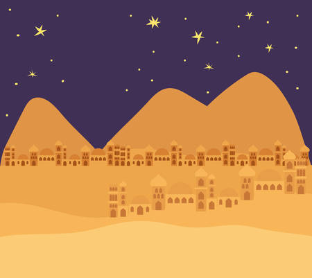 manger houses cityscape buildings landscape vector illustration designのイラスト素材