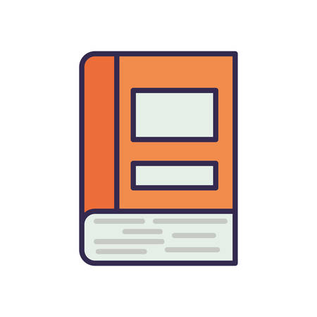 education text book isolated icon vector illustration designのイラスト素材
