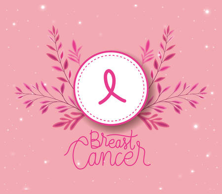 Breast Cancer Awareness ribbon campaign vector illustration designのイラスト素材