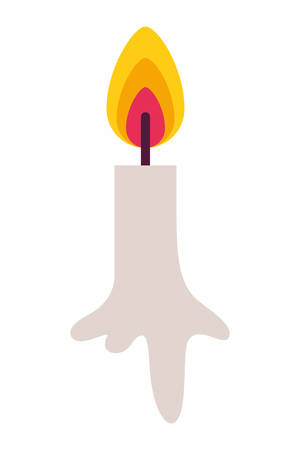 parafin candle halloween isolated icon vector illustration designのイラスト素材