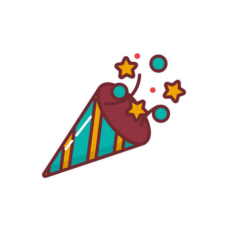 Confetti design, Party festival celebration holiday birthday decoration enjoyment and entertainment theme Vector illustrationのイラスト素材