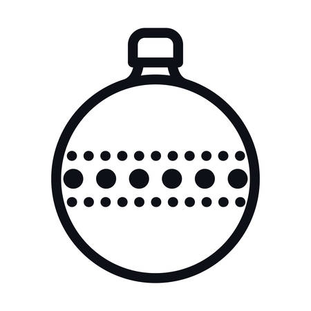 Sphere design, Merry christmas season decoration card invitation celebration and holiday theme Vector illustrationのイラスト素材