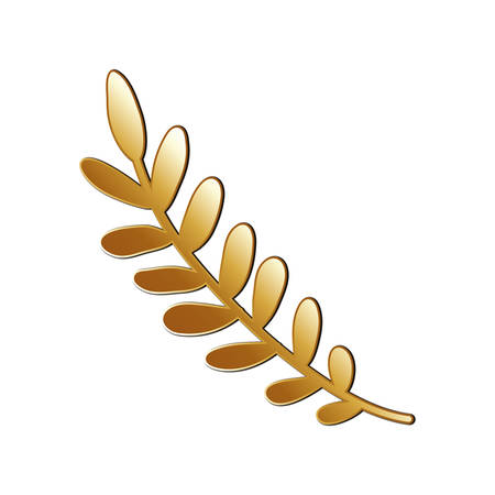 leaf icon design, Plant floral garden nature decoration ornament and season theme Vector illustrationのイラスト素材