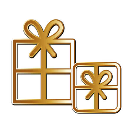 Gift design, happy birthday celebration decoration party festive and surprise theme Vector illustrationのイラスト素材