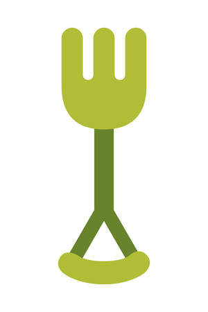 rake design, Toy childhood play fun kid game gift and object theme Vector illustrationのイラスト素材