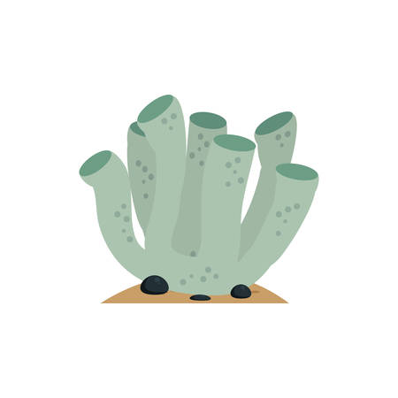 Sea coral design, Ocean nature beach underwater aquarium and marine theme Vector illustrationのイラスト素材