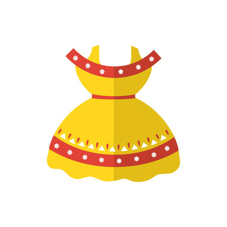 Mexican dress design, Mexico culture tourism landmark latin and party theme Vector illustrationのイラスト素材