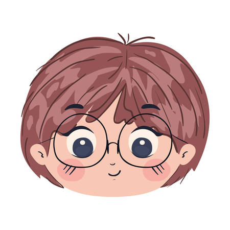 Boy cartoon design, Kid childhood little people lifestyle and person theme Vector illustrationのイラスト素材