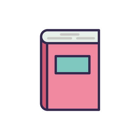 education text book isolated icon vector illustration designのイラスト素材