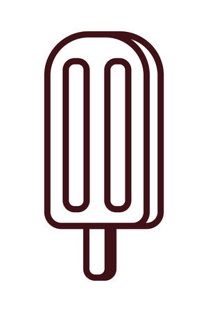 delicious ice cream pop art style vector illustration designのイラスト素材