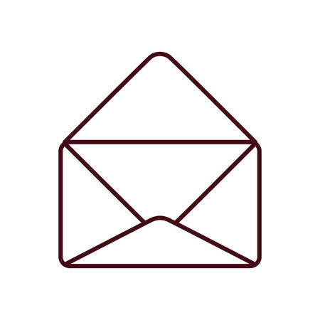Envelope icon design, Email mail message letter marketing communication card and document theme Vector illustrationのイラスト素材