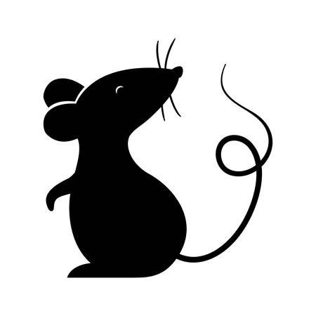 mouse design, Animal cute zoo life nature and fauna theme Vector illustrationのイラスト素材