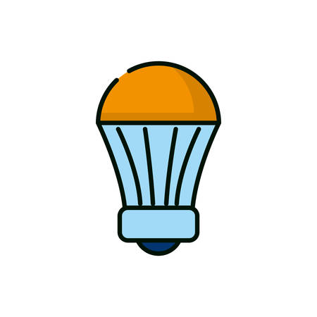 Light bulb design, Energy power technology electricity illumination and innovation theme Vector illustrationのイラスト素材
