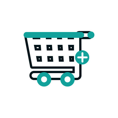 shopping cart design, Commerce market store retail paying and buying theme Vector illustrationのイラスト素材