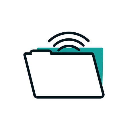 File icon design, Document data archive storage organize business office and information theme Vector illustrationのイラスト素材