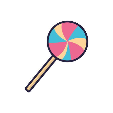 Sweet candy icon design, dessert food delicious sugar snack and tasty theme Vector illustrationのイラスト素材