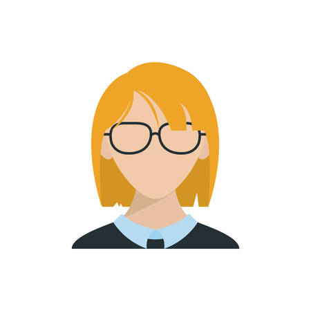 woman head design, Girl female person people human and social media theme Vector illustrationのイラスト素材