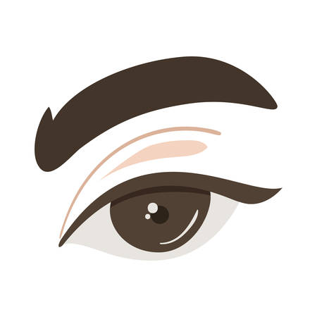 female eye design, View look vision optical human see and watch theme Vector illustrationのイラスト素材