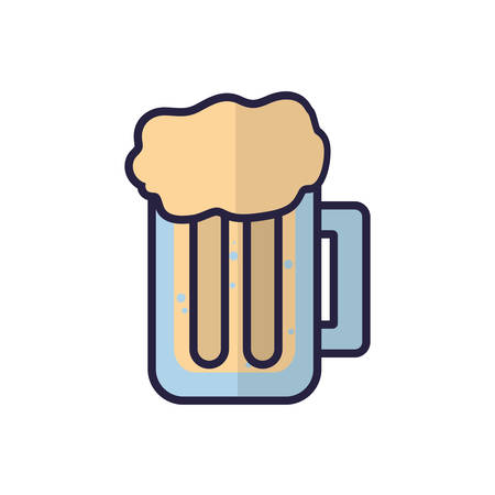 Beer icon design, Drink beverage liquid menu restaurant store and shop theme Vector illustrationのイラスト素材